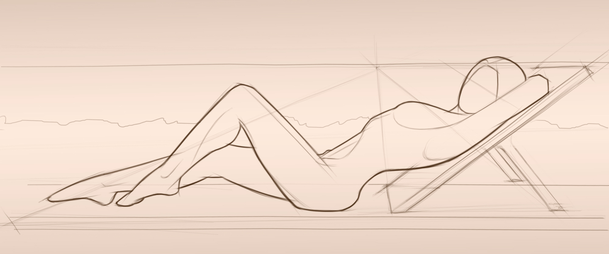 2000x836 Female Form Sketching Award Winning Contemporary Concrete - Body Form Sketch