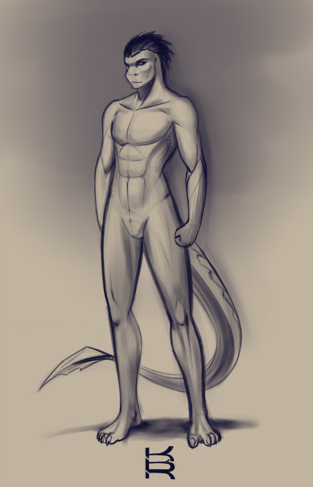 1028x1600 Sauro Male - Body Image Sketch