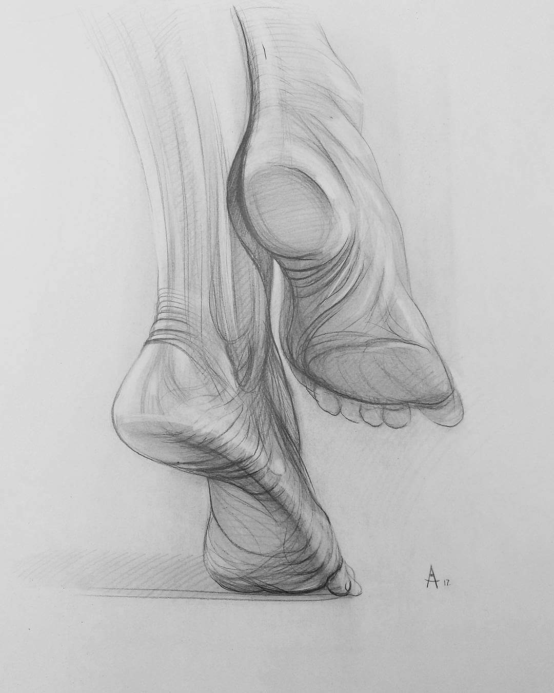 1080x1350 Body Parts Sketches Pencil Shades - Body Parts Sketch