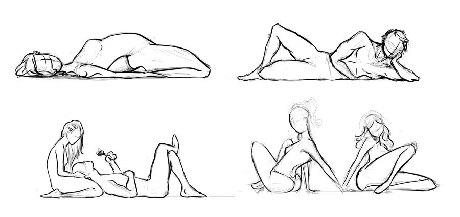 900x425 Old Pose Sketches You May Use By Onefreeinternet - Body Poses Sketch