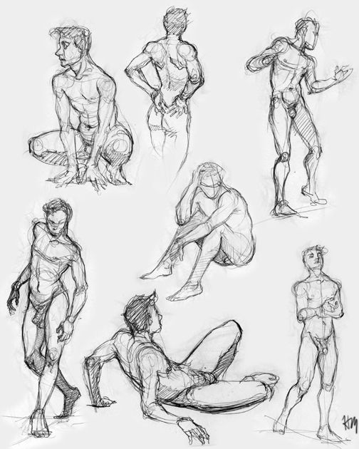 Body Poses Sketch At Paintingvalley Com Explore Collection Of