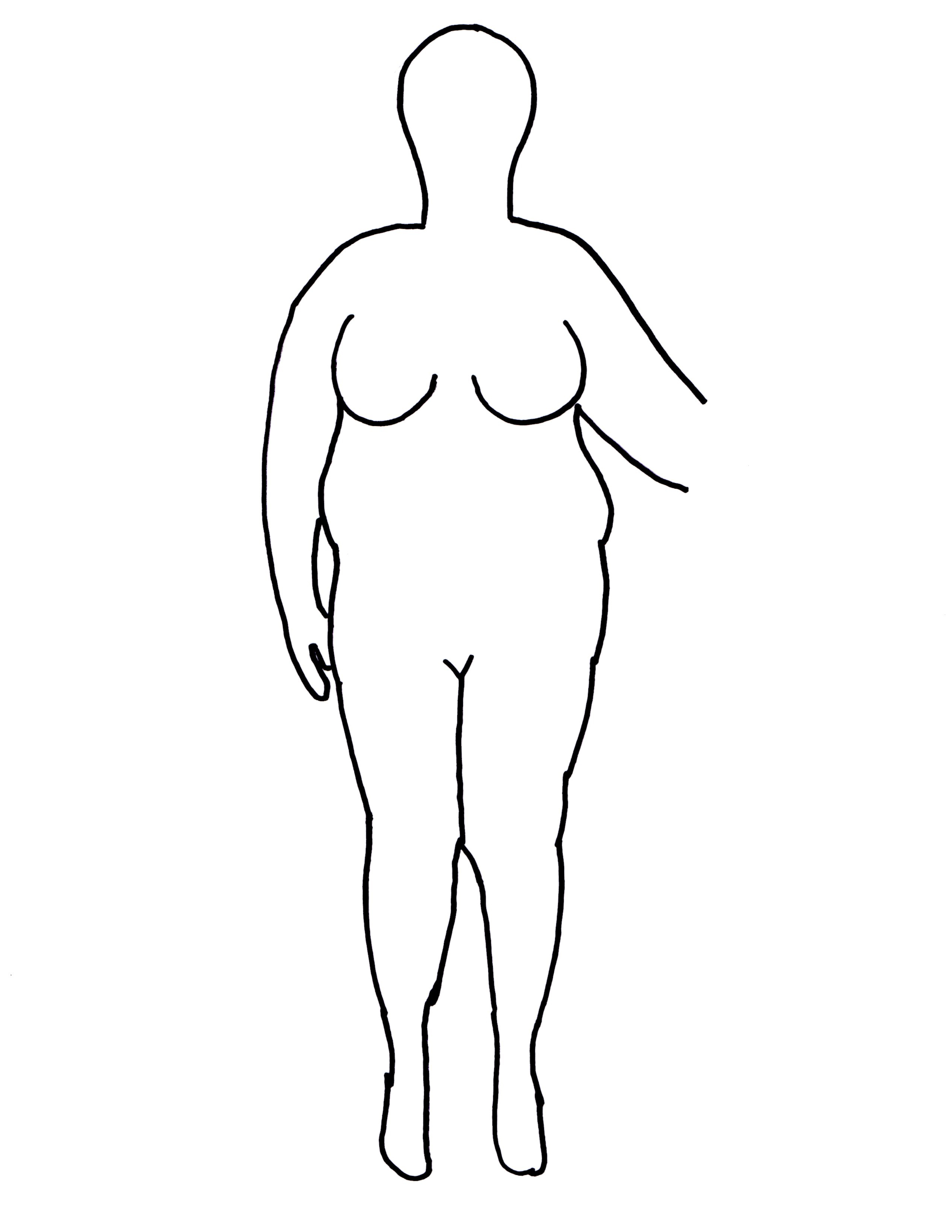 2550x3300 Body Doubles Sew All The Things! - Body Shape Sketch