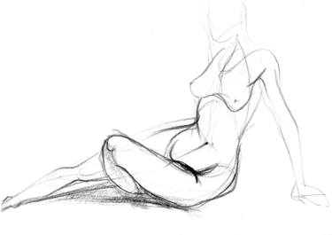 375x265 Sketch Body Drawing 2 Drawing By Anna Martseniuk Saatchi Art - Body Sketch