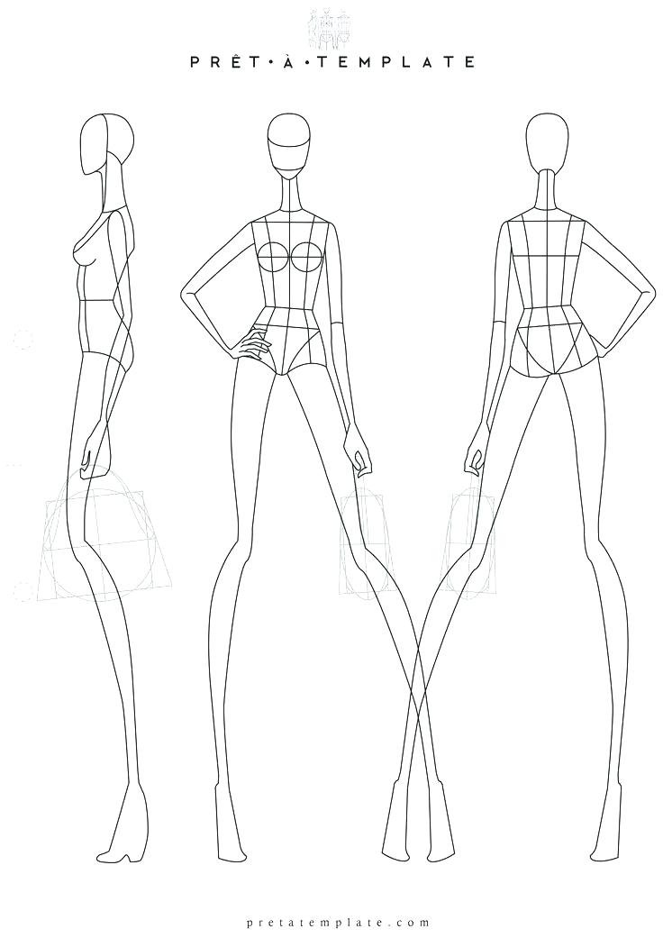 Body Sketch For Fashion Design at PaintingValley.com | Explore ...