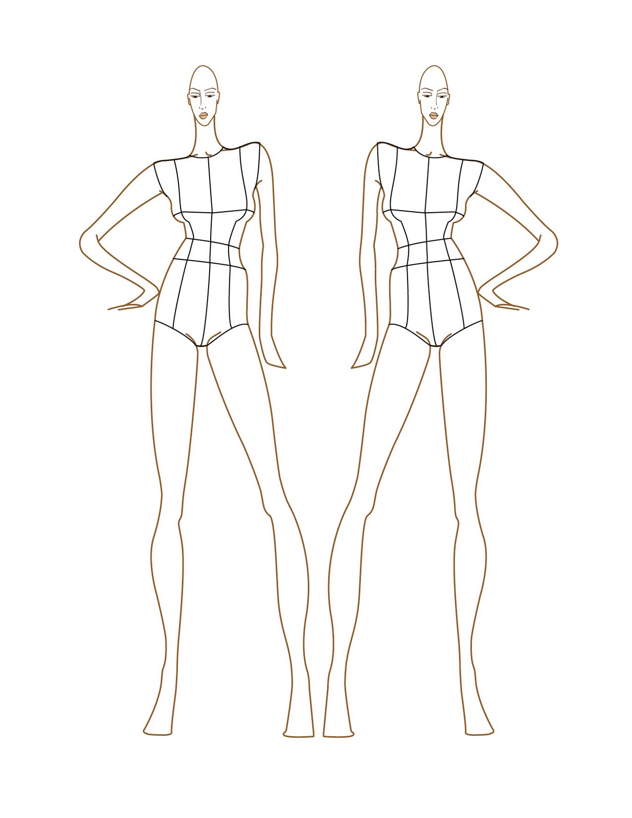 Beautiful Fashion Designing Dress Sketches - Draw-fidgety