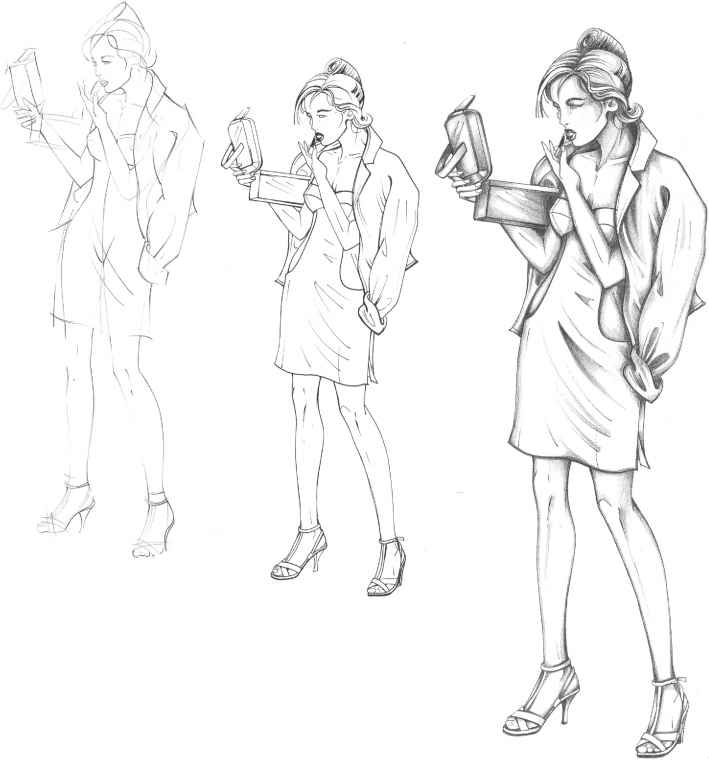 709x760 The Fashion Plate - Body Sketch For Fashion Design