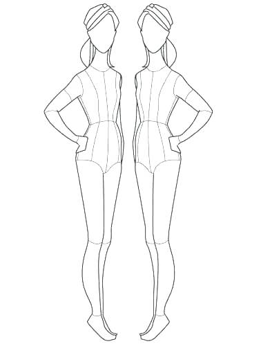 378x500 Sketch Model Template Fashion Design Templates Free App Updrill.co - Body Template Sketch