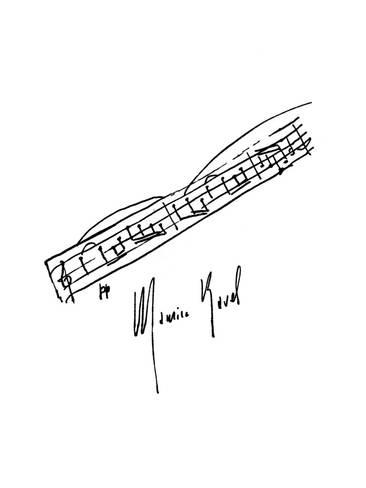 366x488 Maurice Ravel, Bolero Giclee Print - Bolero Sketch