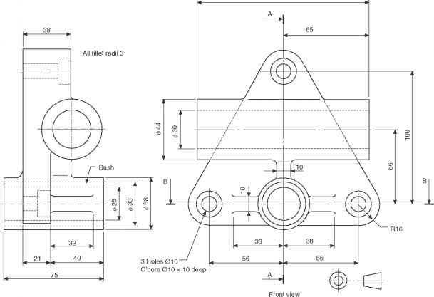609x417 Engineering Bolt Drawing, Pencil, Sketch, Colorful, Realistic Art - Bolt Sketch