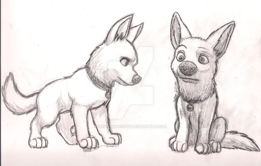 900x573 Bolt Practice Sketches By Mewichigozoey - Bolt Sketch