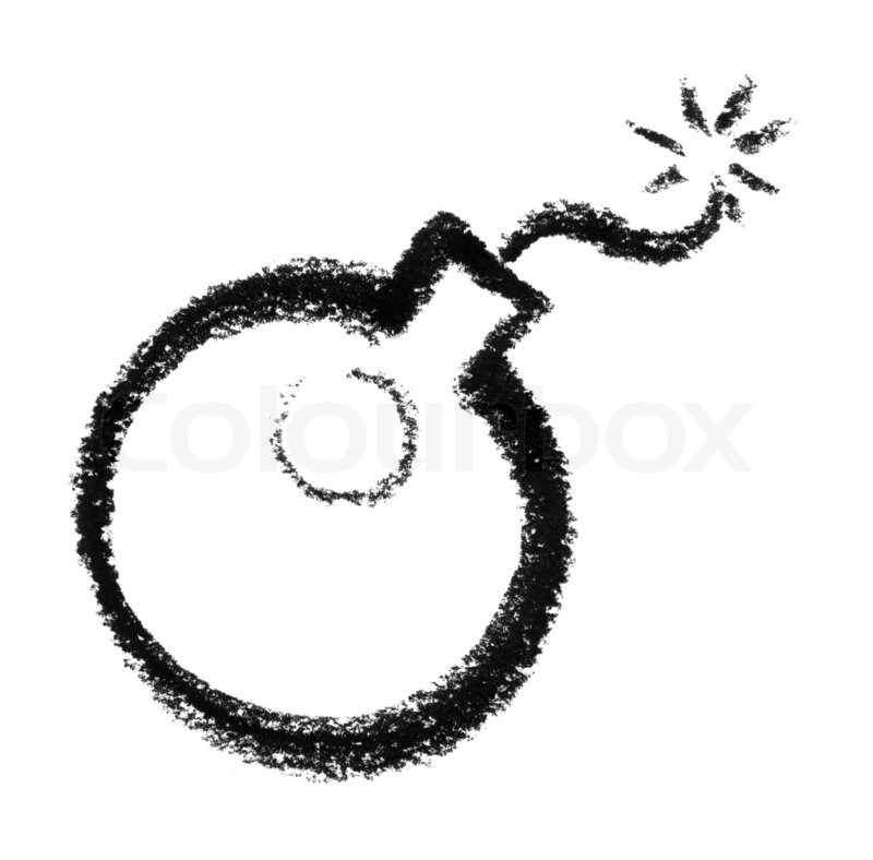 800x788 Illustration Done By Myself Showing A Sketched Bomb Stock Photo - Bomb Sketch