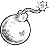 170x157 Retro Bomb Sketch Clipart Panda - Bomb Sketch