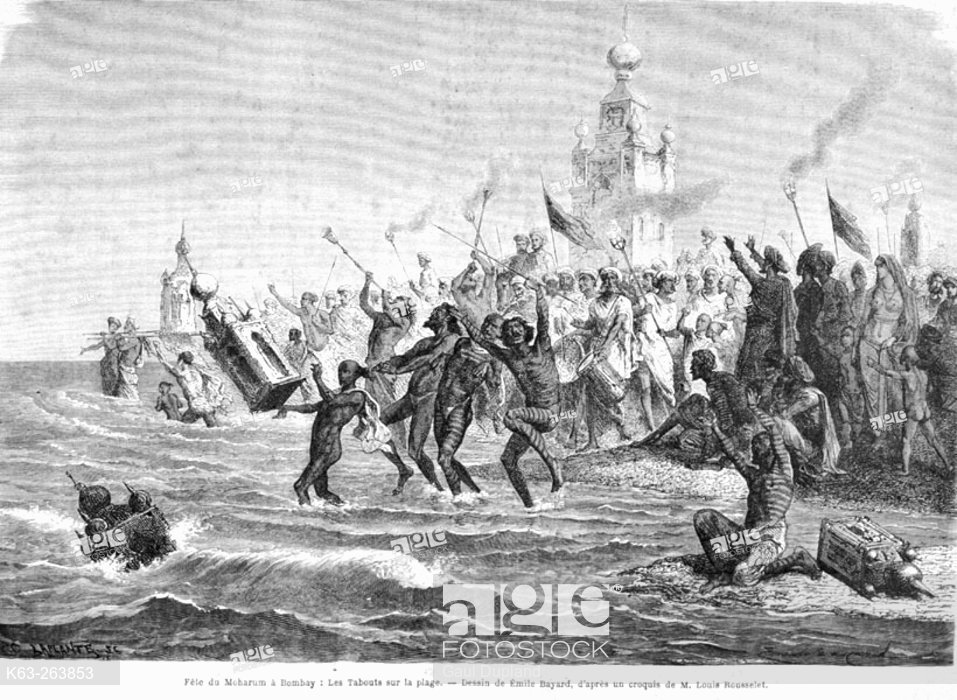 957x700 Moharum Festival - Bombay Sketch