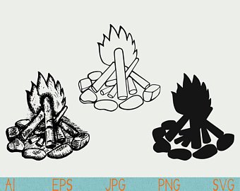 340x270 Campfire Sketches Etsy - Bonfire Sketch