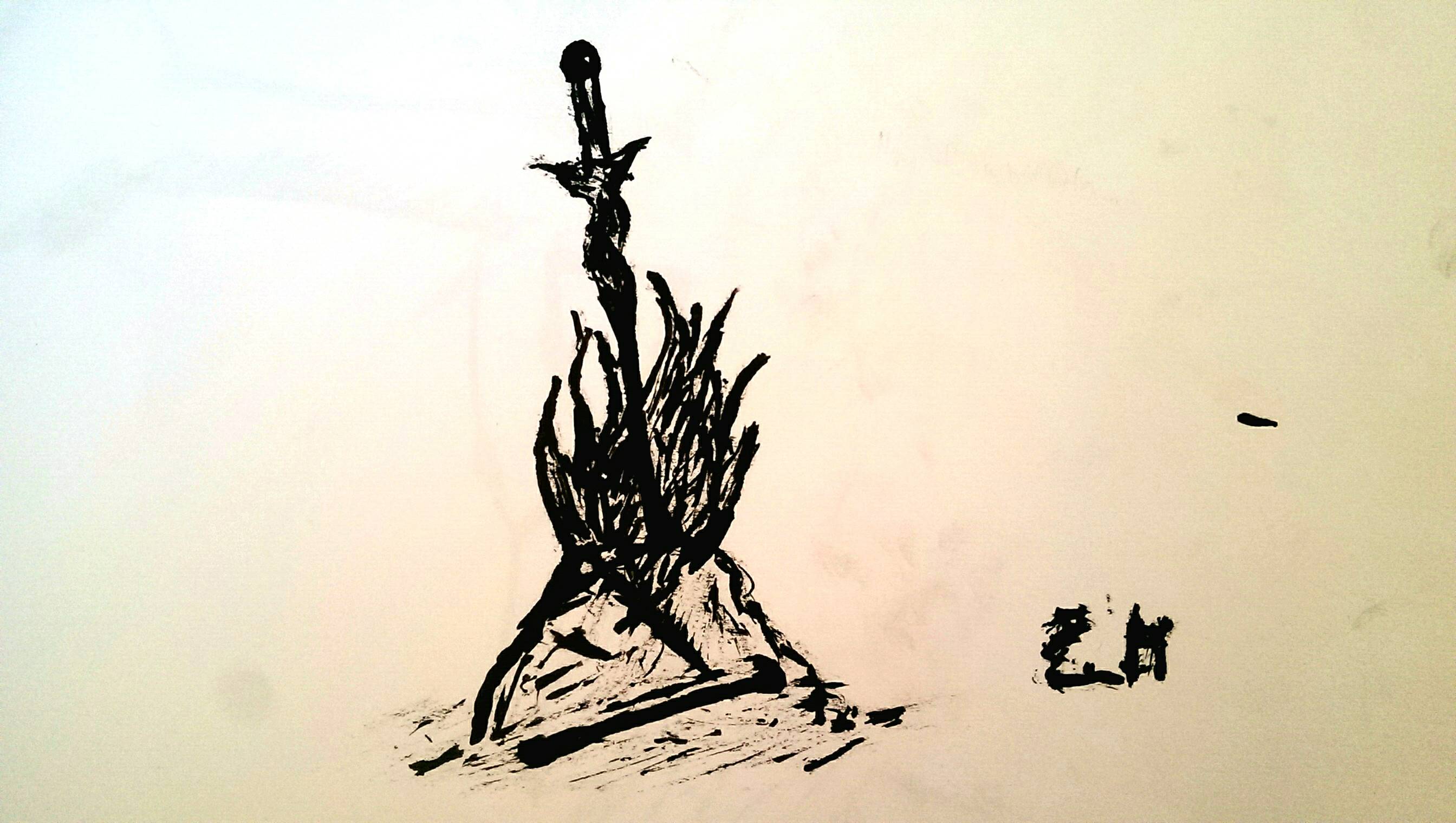2688x1520 Collection Of Dark Souls Bonfire Drawing High Quality, Free - Bonfire Sketch