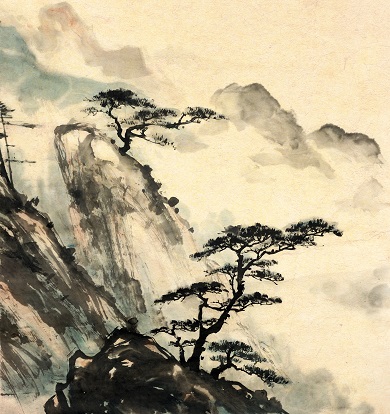 390x414 Bonsai Trees Wall Mural Abstract Wallpapers Wallpaper Ink - Bonsai Tree Sketch