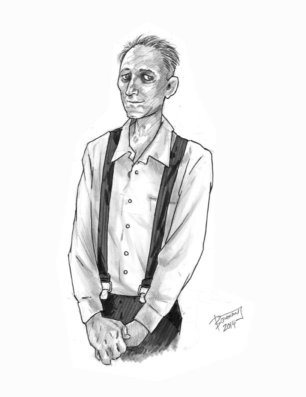 612x792 Boo Radley By Brentb9702 - Boo Radley Sketch