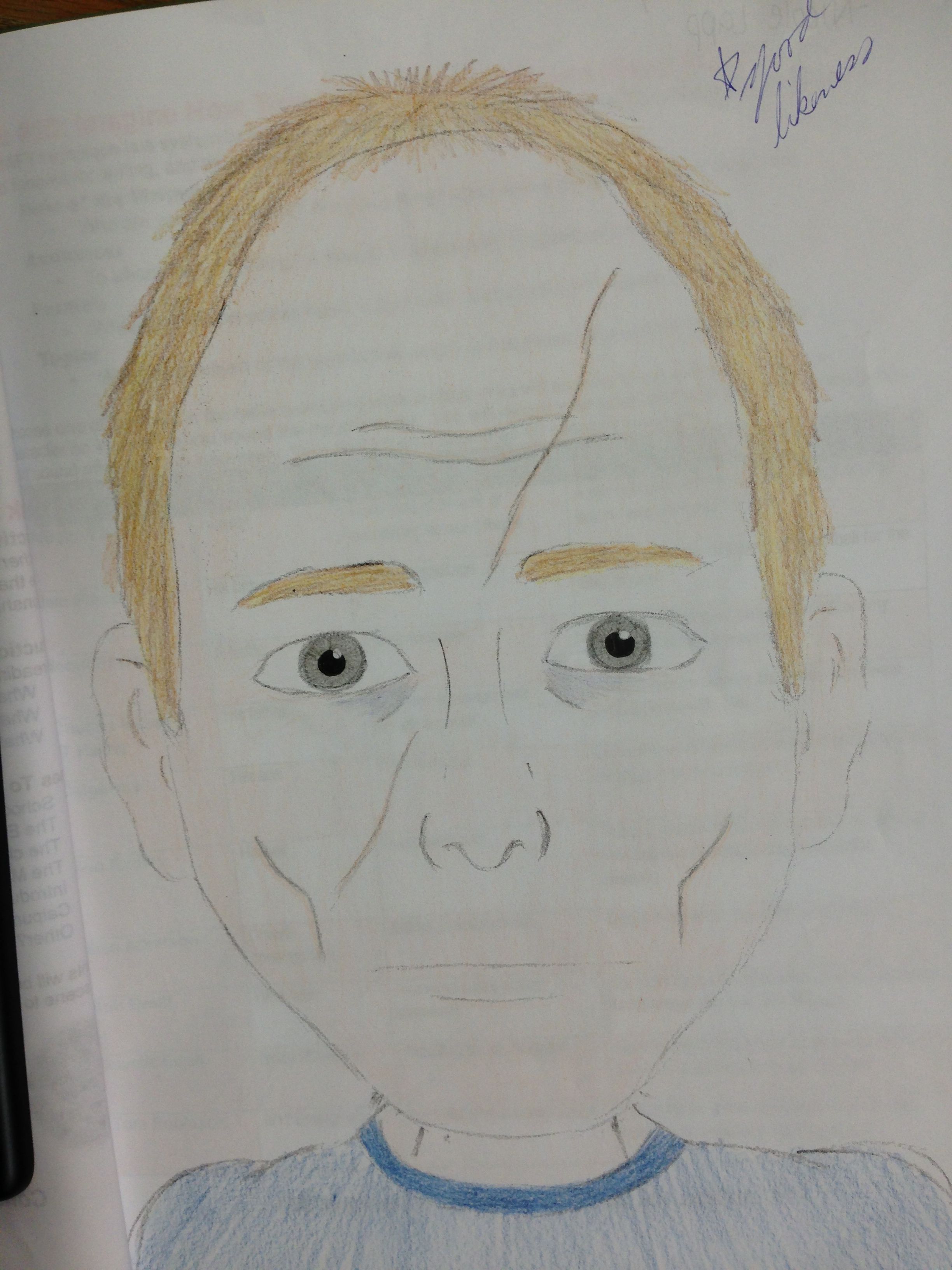 2448x3264 Boo Radley Drawing By Student To Kill A Mockingbird By Harper - Boo Radley Sketch