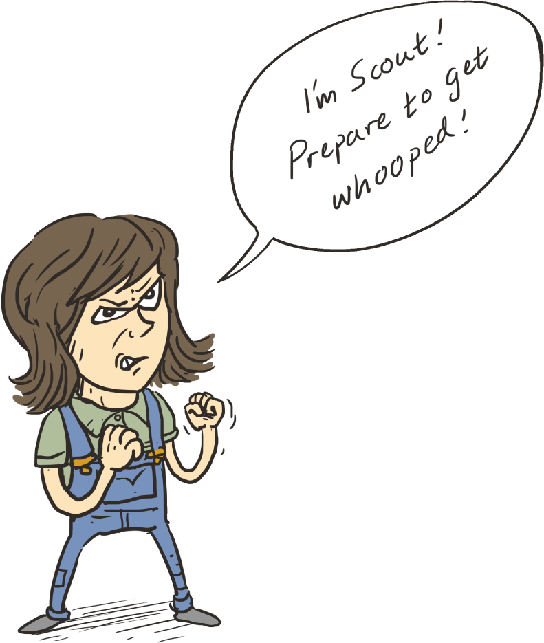 791x935 Jean Louise Finch (Scout) In To Kill A Mockingbird - Boo Radley Sketch