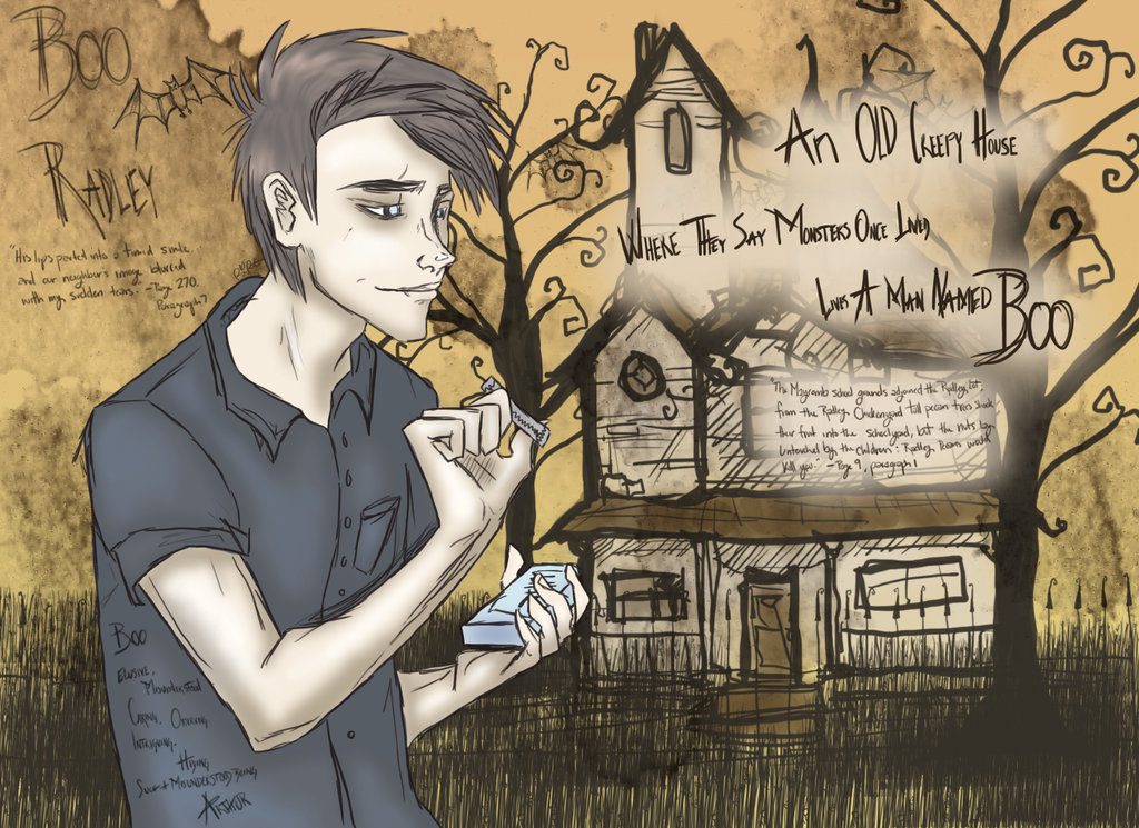 1024x745 Open Book My Opinion After Finishing To Kill A Mocking Bird - Boo Radley Sketch