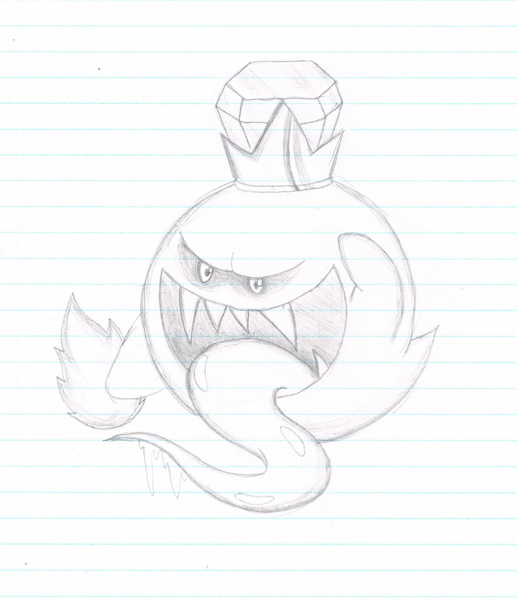 1024x1188 King Boo Sketch By Yojama - Boo Sketch
