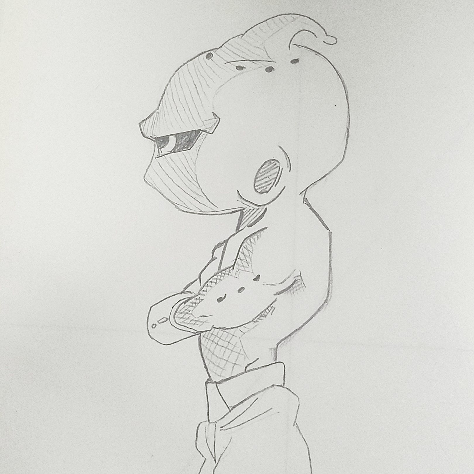 1620x1620 Quick Sketch Of Kid Boo Hope You Like It ! Dbz - Boo Sketch