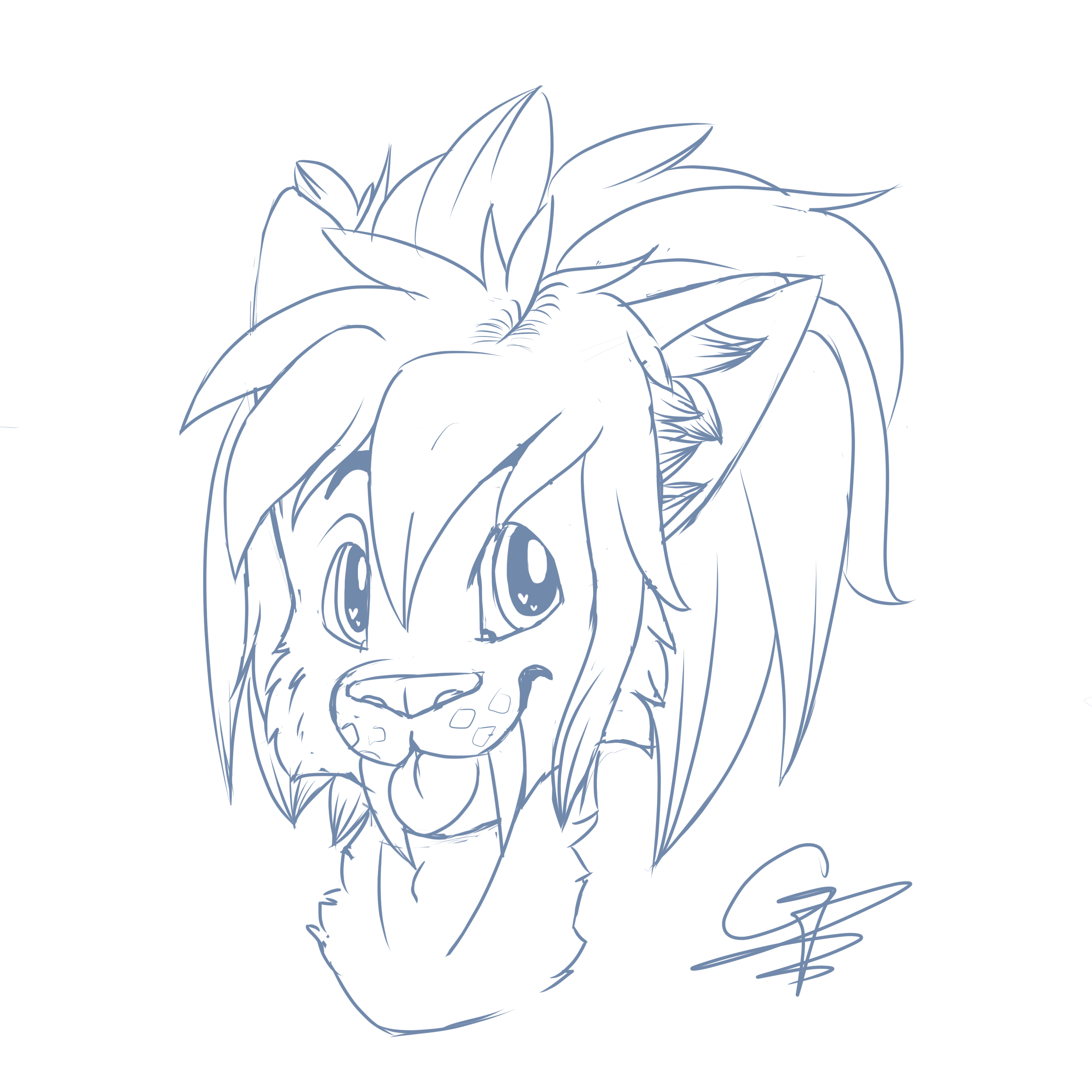 3000x3000 Sketch For Mah Boo Weasyl - Boo Sketch