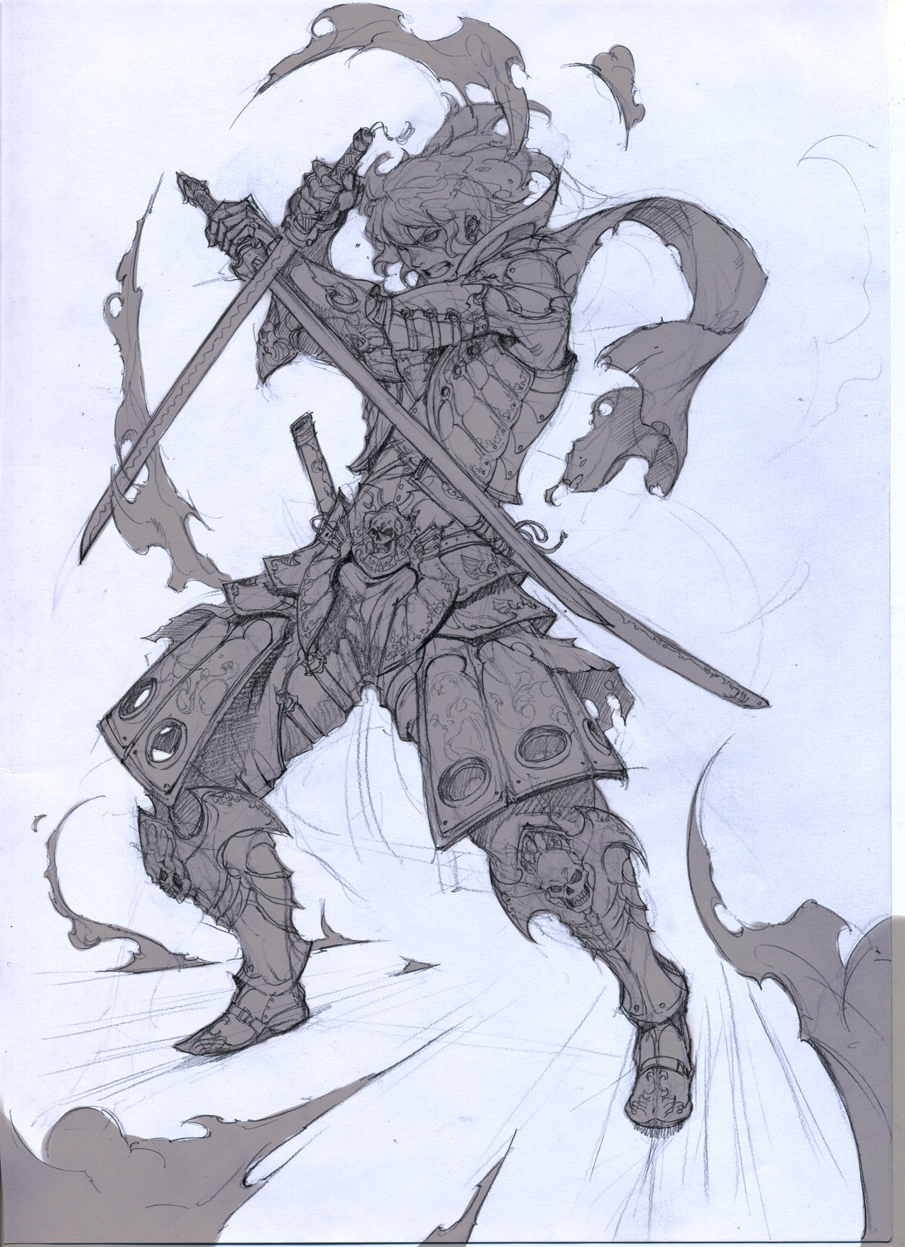 1275x1755 Artstation - Boo Sketch