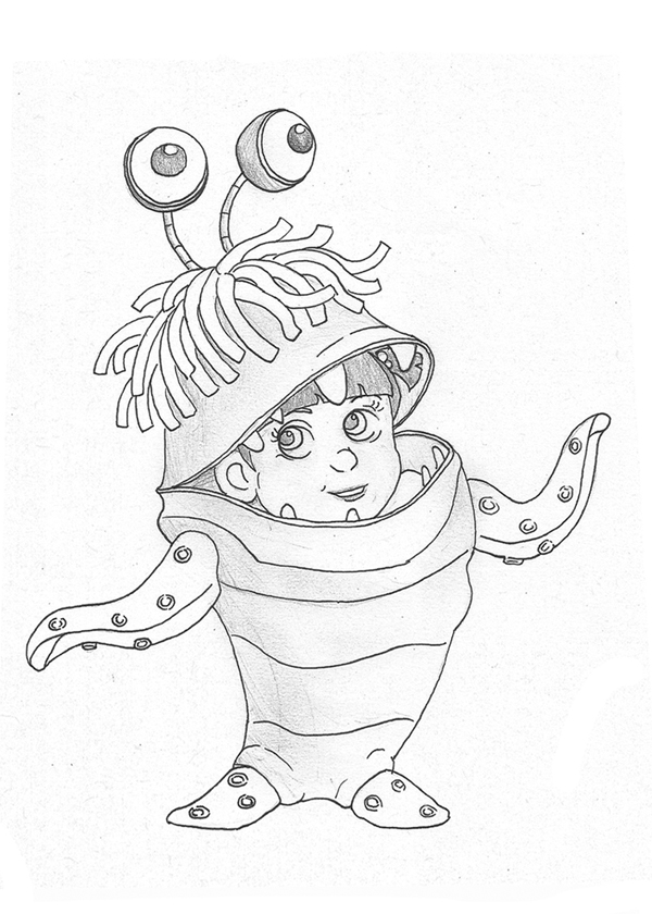 600x840 Boo Monsters Inc - Boo Sketch