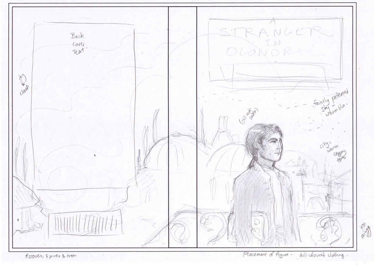 1226x868 A Stranger In Olondria Cover Art Kathleen Jennings - Book Cover Sketch