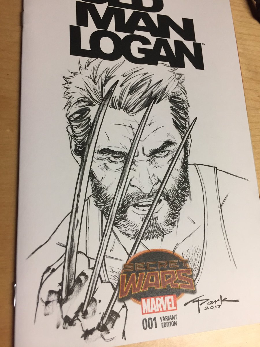 900x1200 Andy Park On Twitter Old Man Logan Sketch I Did On A Blank Comic - Book Cover Sketch