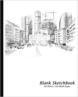 260x320 Blank Sketchbook City Life Cover, Sketchpad Drawing Book [7.5 - Book Cover Sketch