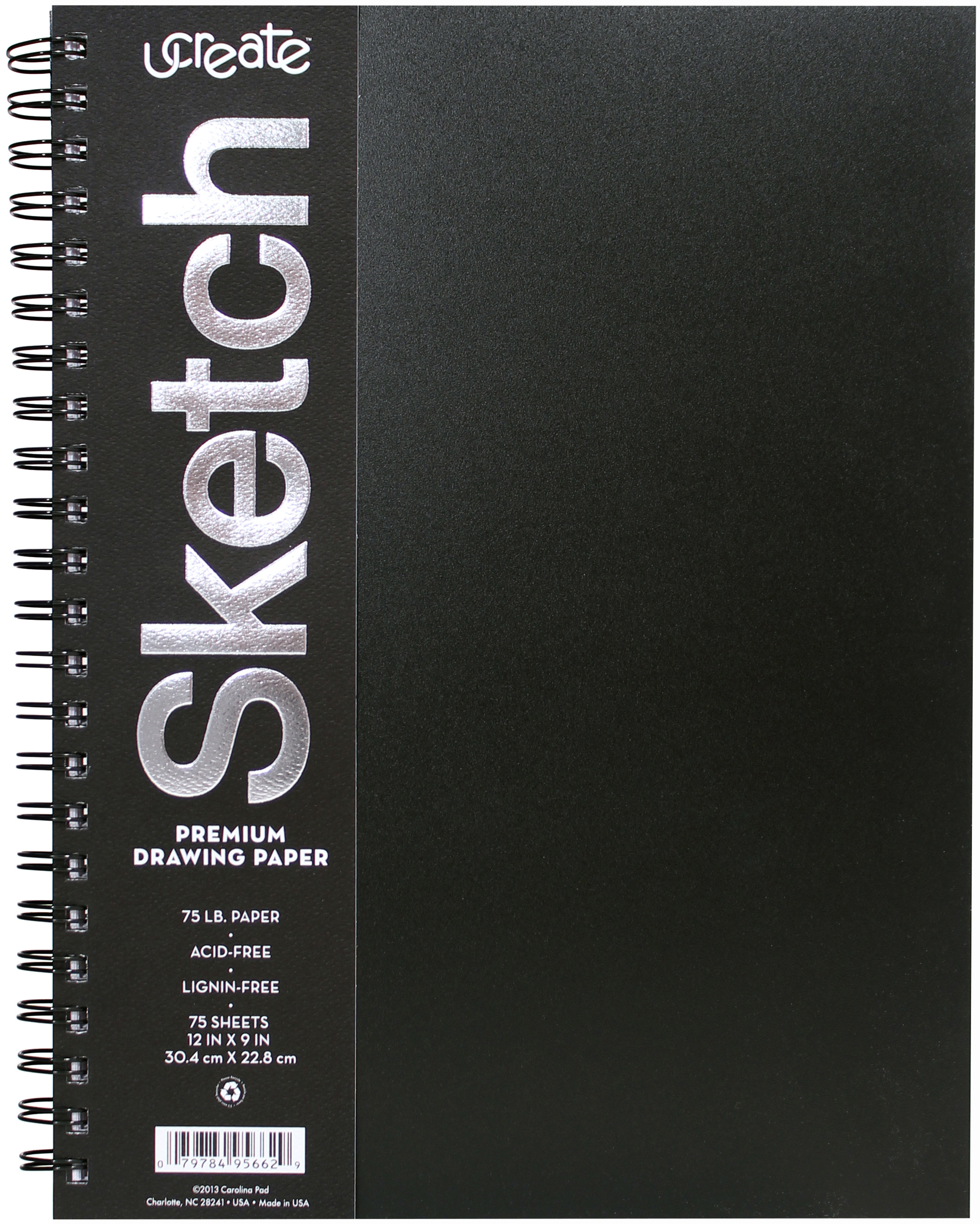 2266x2832 Ucreate Sketch Book Premium Art Drawing Paper, 12 X 9, 75 Sheets - Book Sketch Image