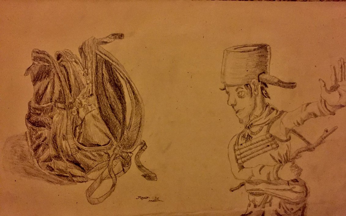 1131x707 Sketch 121916 Book Bag And Survivor By Genuinesongbird - Bookbag Sketch