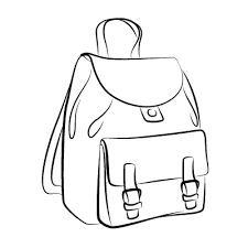 225x225 Backpack Drawing Bag Sketches Drawings, Backpack - Bookbag Sketch