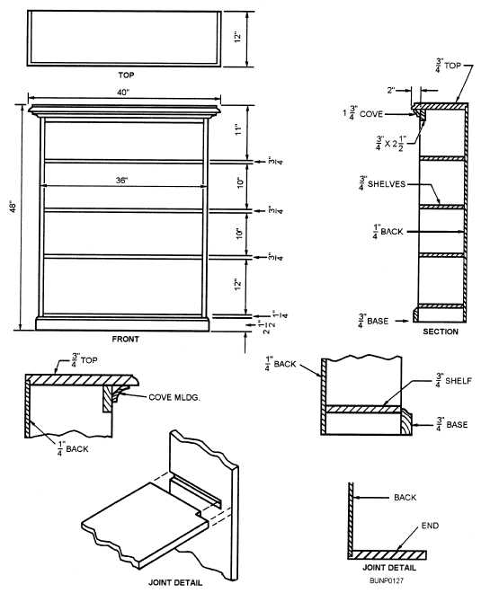 535x660 Drawn Bookcase Sketch 25 - Bookcase Sketch