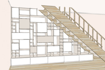 360x240 Search Photos Bookshelf Sketch - Bookshelf Sketch