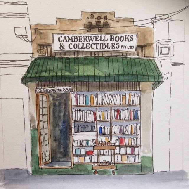 Bookshop Sketch at PaintingValley.com | Explore collection of Bookshop ...