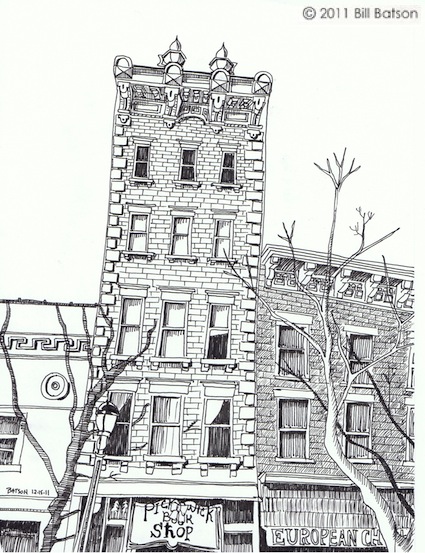 425x553 Nyack Sketch Log Pickwick Book Shop Nyack News And Views - Bookshop Sketch