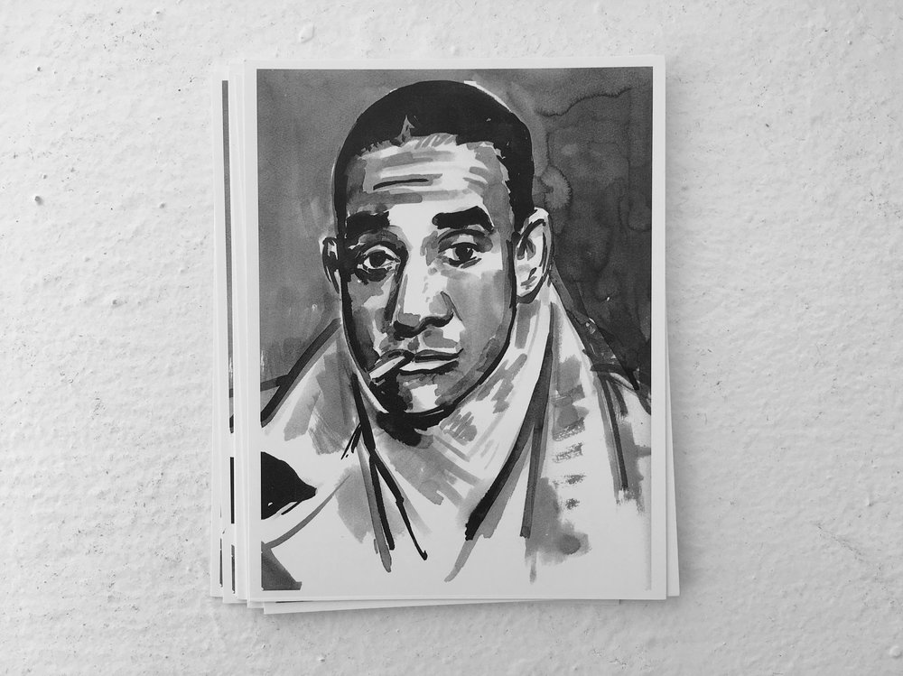 1000x749 Richard Wright Postcards The Dial Bookshop - Bookshop Sketch