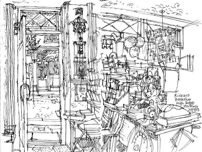 650x490 September 2013 Wild Yorkshire - Bookshop Sketch