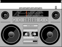 200x150 Boombox By Guy Ligertwood - Boombox Sketch