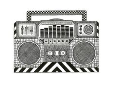 236x175 71 Best Draw Images In 2018 Pencil Drawings, Tumblr - Boombox Sketch