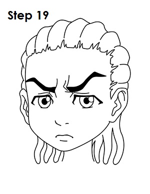 300x388 How To Draw Riley Freeman - Boondocks Sketch