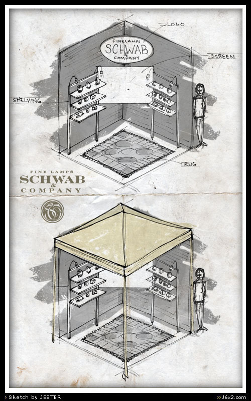 500x800 Quick Booth Sketch - Booth Sketch