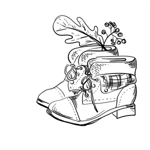 300x300 Silhouette Design Store - Boots Sketch