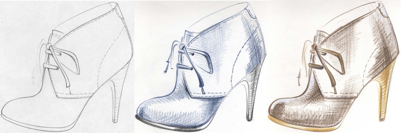 1400x459 Sketch Boots By Elizaveta Molchanova - Boots Sketch