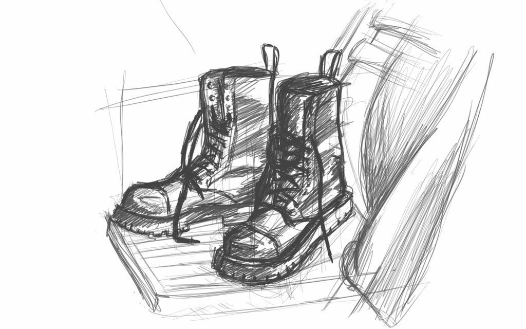 1024x640 Boots Sketch By Bulaw - Boots Sketch
