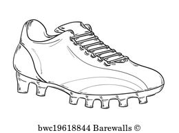 260x194 Art Print Of Football Boots Sketch Barewalls Posters Amp Prints - Boots Sketch