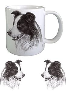 218x300 Border Collie Dog Sketch Ceramic Mug By Paws2print Ebay - Border Collie Sketch